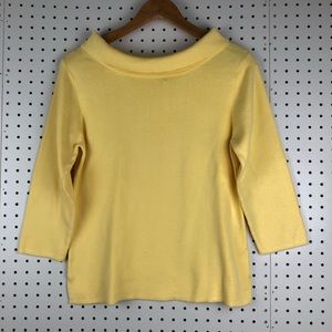 Jeanne Pierre Women's Cotton Boat Neck Sweater